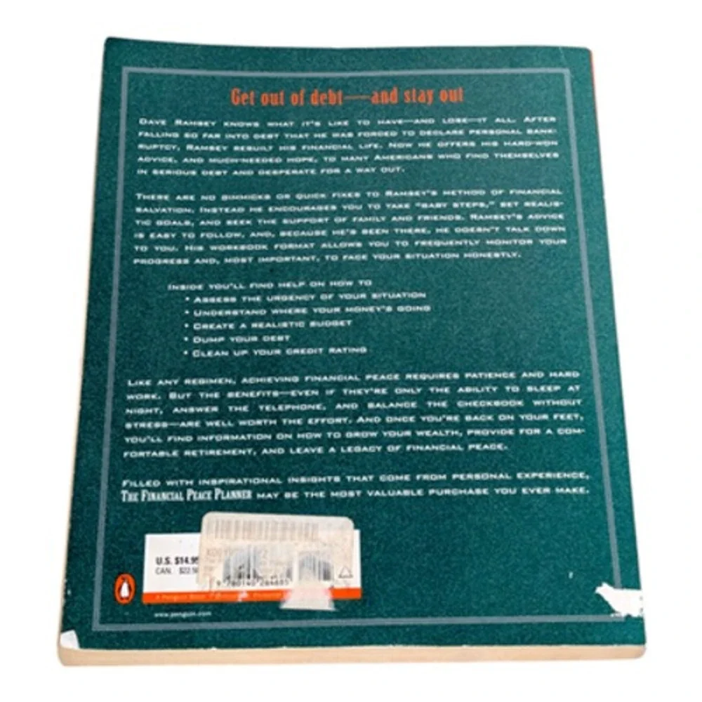The Financial‎ Peace Planner by Dave Ramsey Restoring Financial Health Book